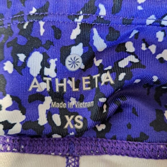 Athleta Be Free Knickers Crop Tights Multicolor Leggings Size XS - Picture 10 of 11